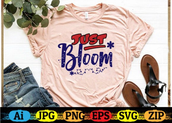 Download Just Bloom Free T-shirt Designs - Shirt Collection